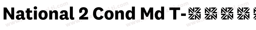 National 2 Cond Md T字体转换